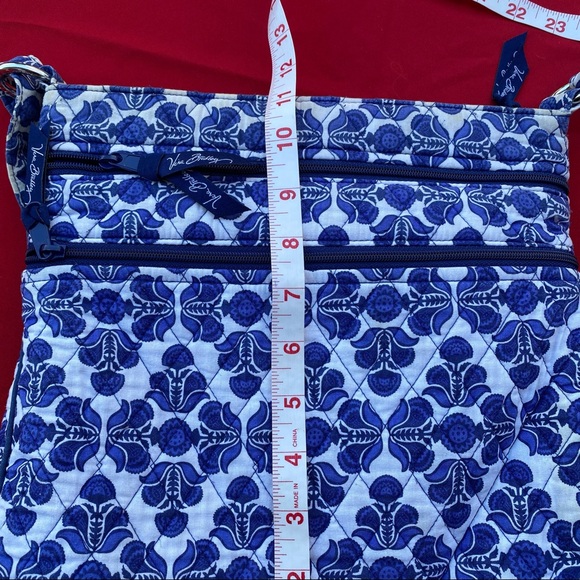 Vera Bradley Triple Zip Hipster Crossbody in Cobalt Tile - Picture 7 of 9